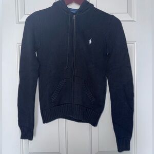 Ralph Lauren Black Knit Hoodie